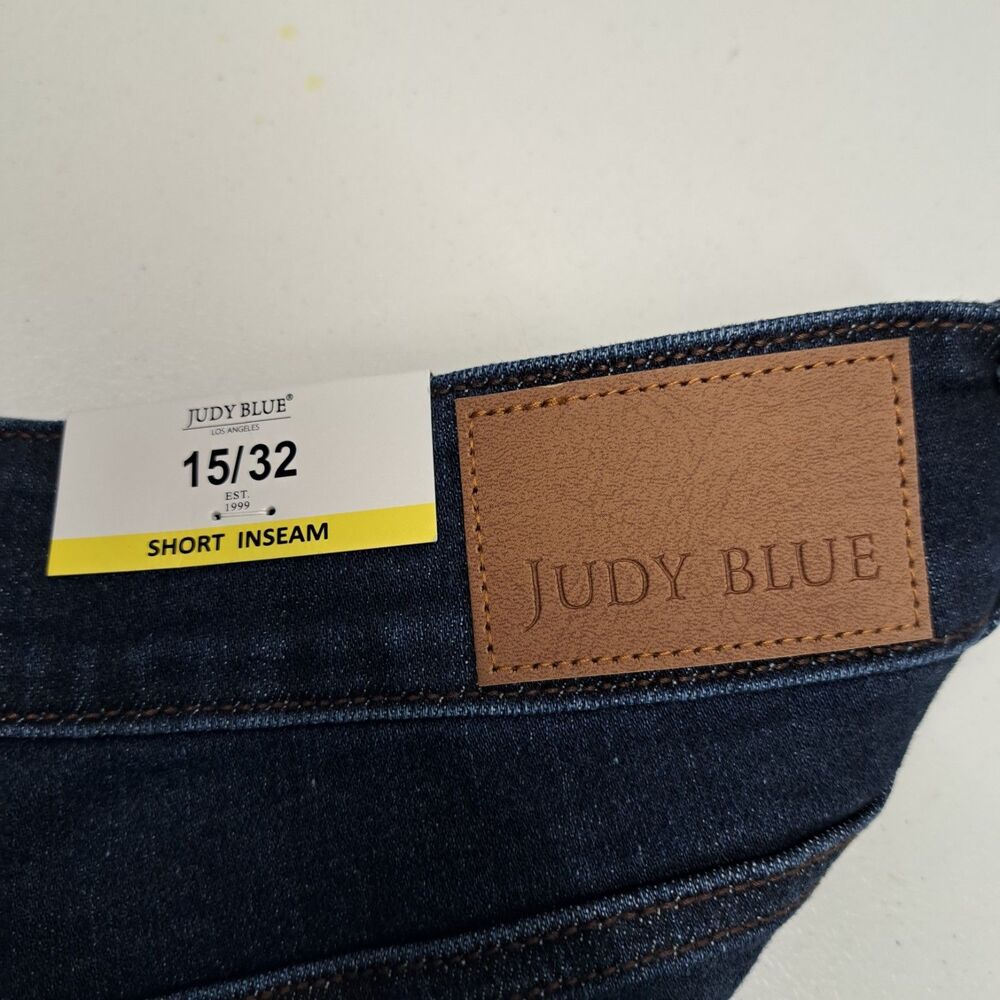 Judy Blue Jeans Wide Leg High Rise Short Inseam Women's 15/32 New - Picture 6 of 9